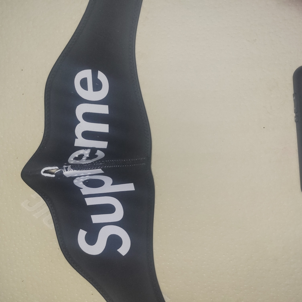 Supreme Black Neoprene Face Mask
